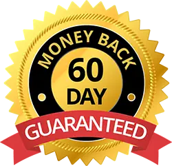 60-day money-back guarantee badge